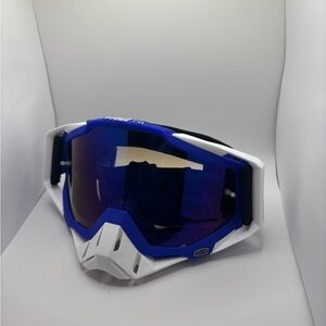 Blue and White Goggles